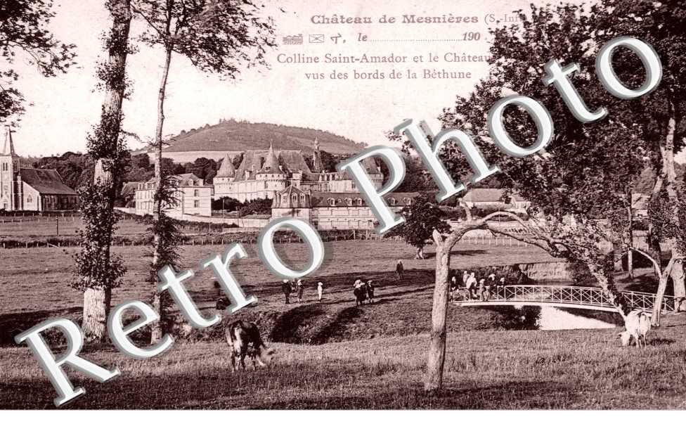 la Colline Saint-Amador et le Chateau, Vus des Bords de la Bethune