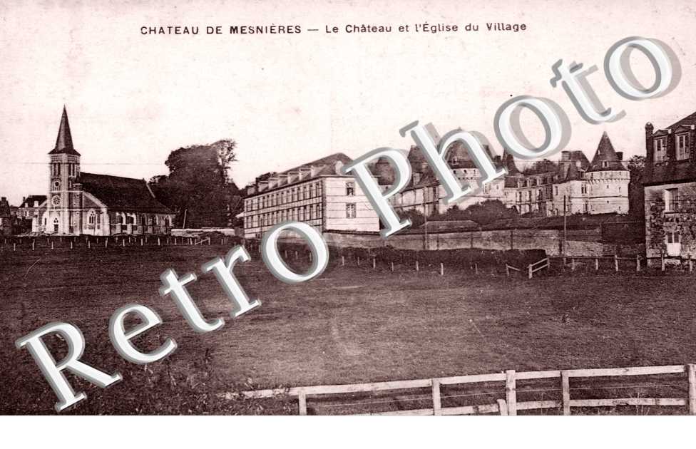 le chateau et l&#039;eglise du village