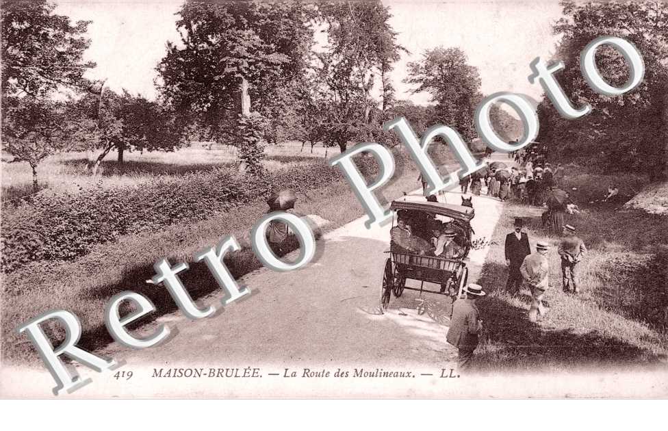 Maison brulee - route des Moulineaux