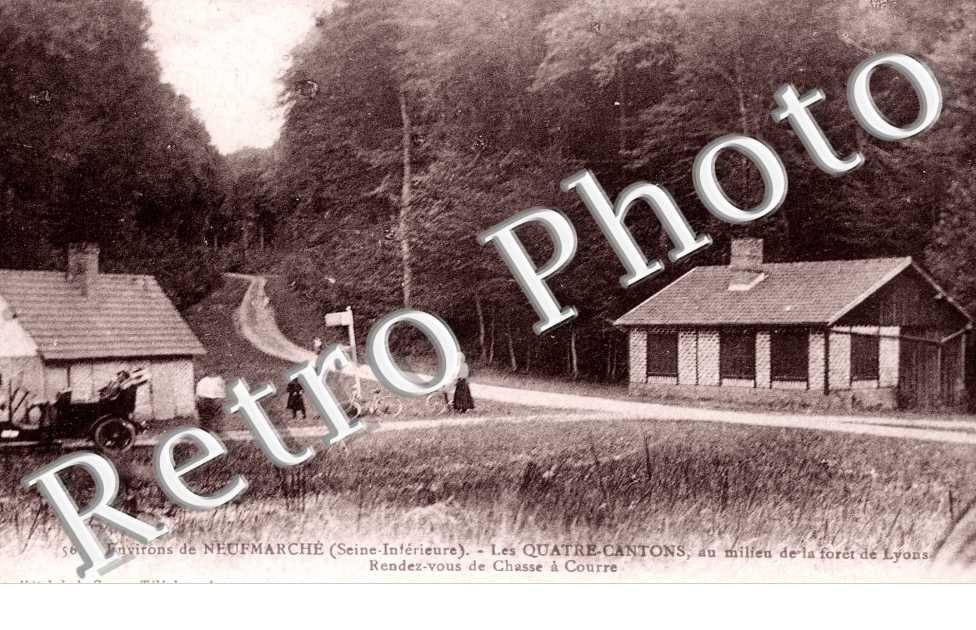 les Quatre-Cantons, la Foret de Lyons, Rendez-vous de chasse a Courre