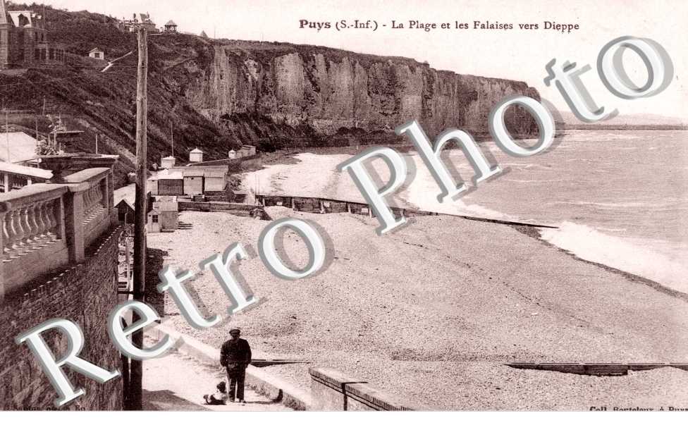 la Plage et les Falaises vers Dieppe