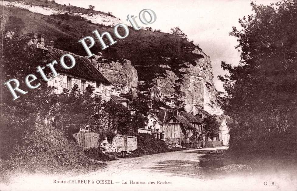 Route d&#039;Elboeuf a Oissel, le Hameau des Roches