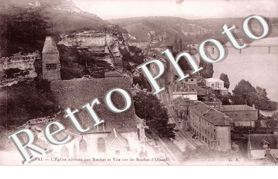 eglise et vue sur Roches d&#039;Oissel
