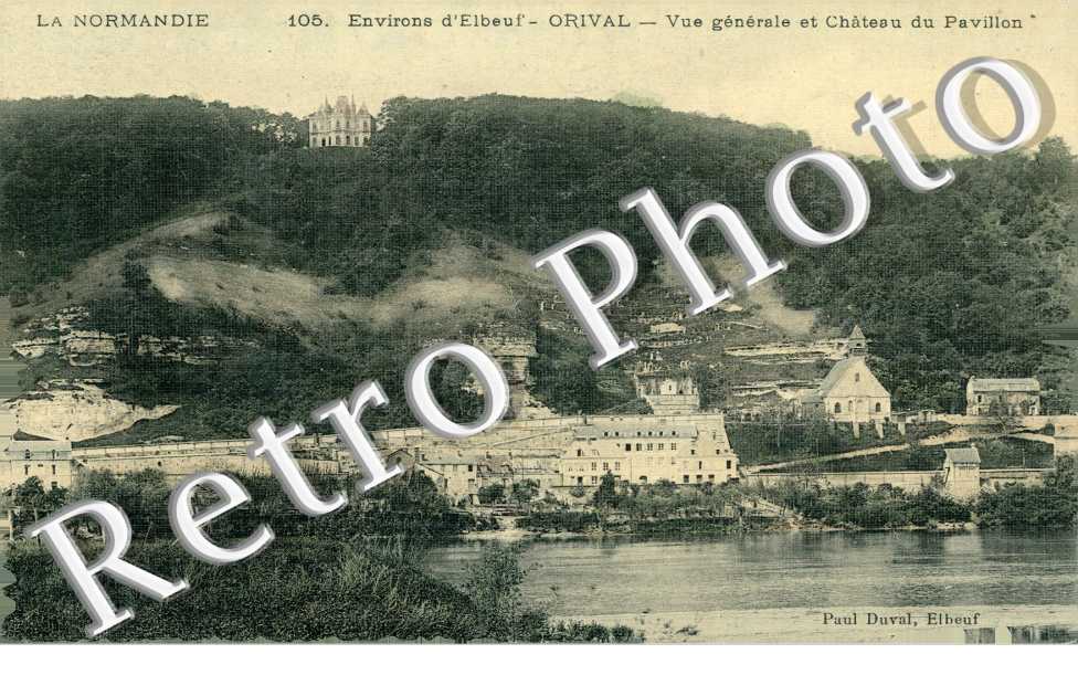 Vue generale  et chateau du Pavillon