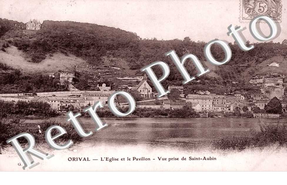 l&#039;Eglise et le Pavillon, Vue prise de Saint-Aubin