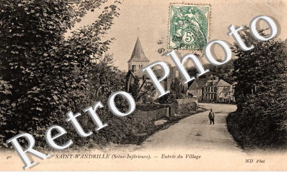 entrée du village en 1906