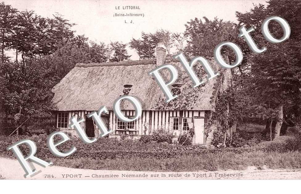 Chaumiere Normande sur la Route de Yport a Froberville