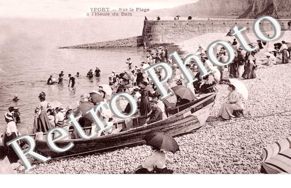 Sur la plage a l'heure du bain