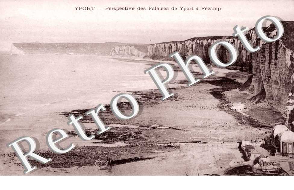 Perspective des Falaises de Yport a Fecamp