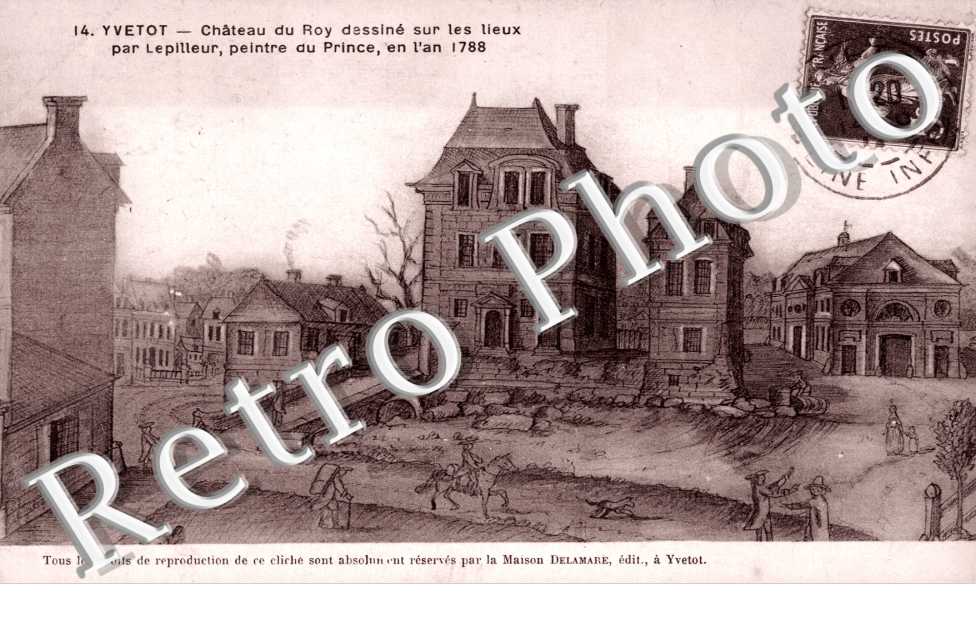 Chateau du Roy dessine sur les lieux par Lepilleur, Peintre du Prince en 1788