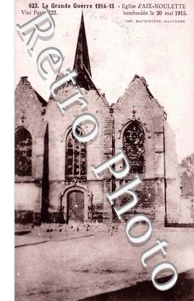 eglise bombardee le 20 mai 1915