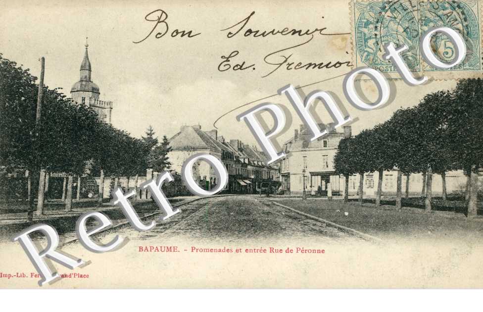 promenades et entree rue de Peronne