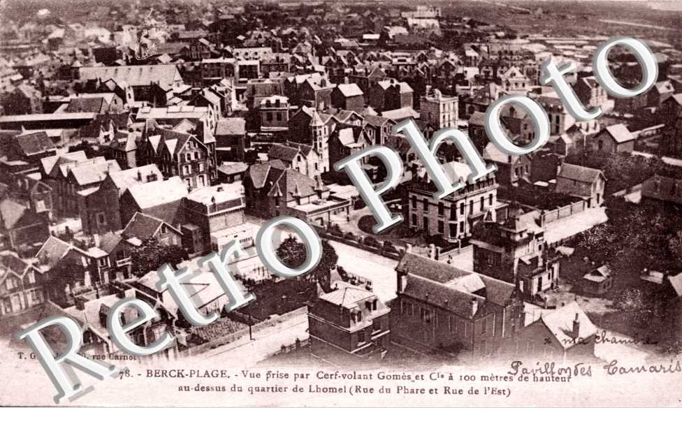 vue prise par Cerf Volant Gomes et Cie a 100 metres de hauteur au dessus du quartier de Lhomel