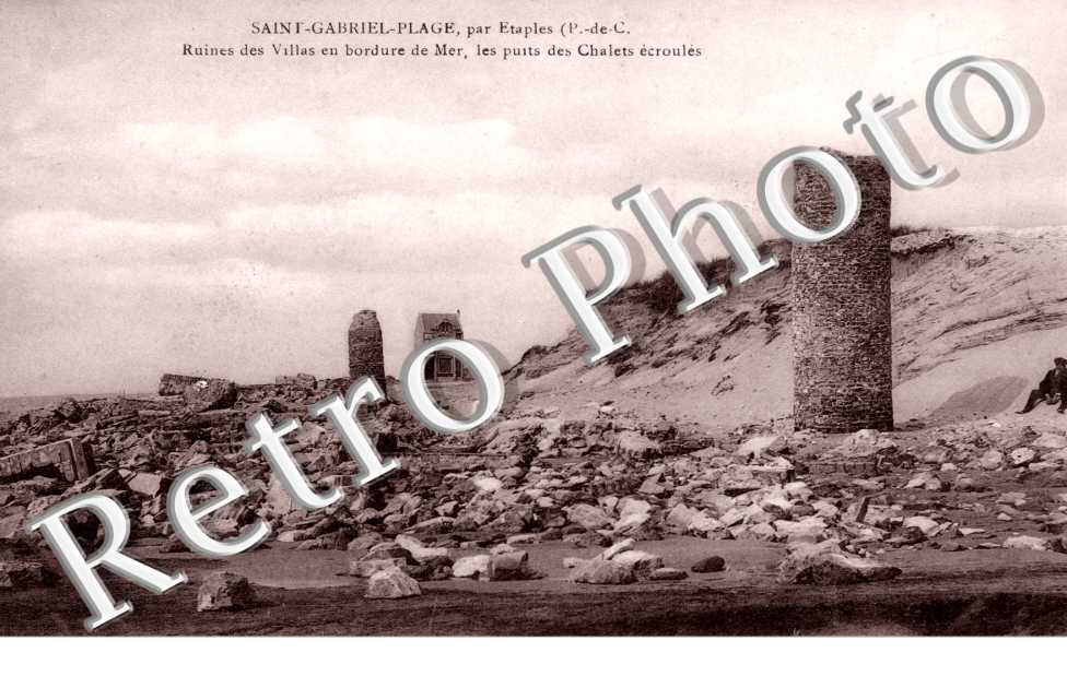 SAINT GABRIEL PLAGE  ruines des villas , les puits des chalets ecroules