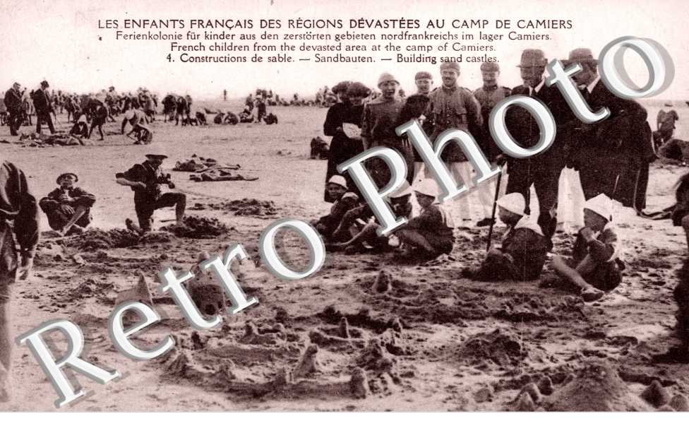 les enfants francais des regions devastes au camp de Camiers