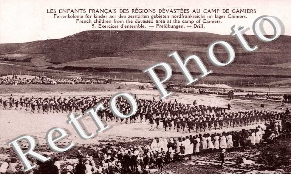 les enfants francais des regions devastes au camp de Camiers