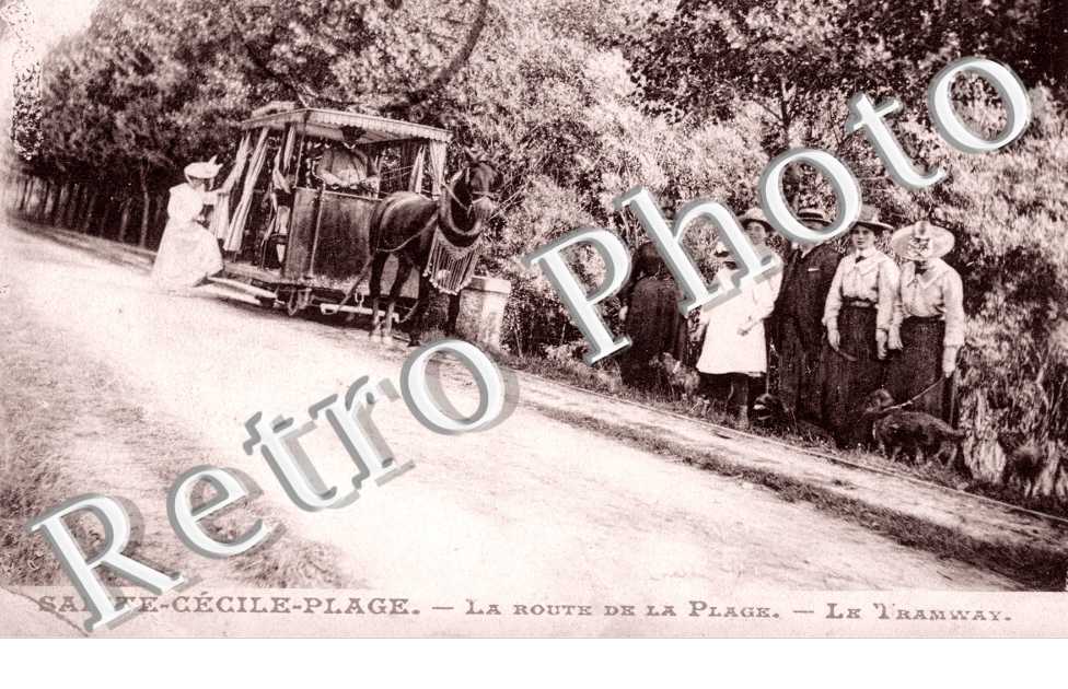 Sainte Cecile, la route de la Plage, le Tramway