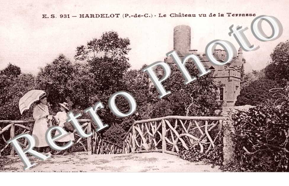 Hardelot, le chateau vu de la terrasse