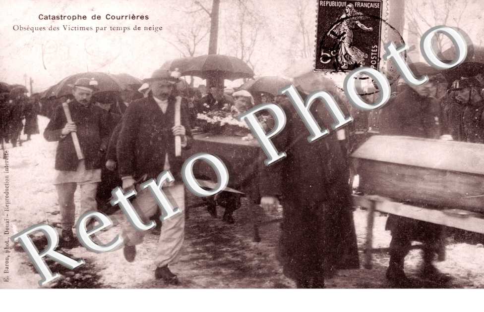 obseques des victimes par temps de neige