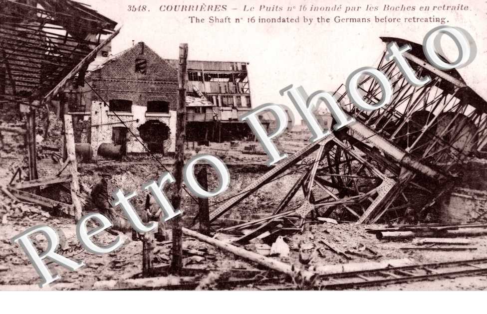 le puit n Â° 16 inonde par les boches en retraite