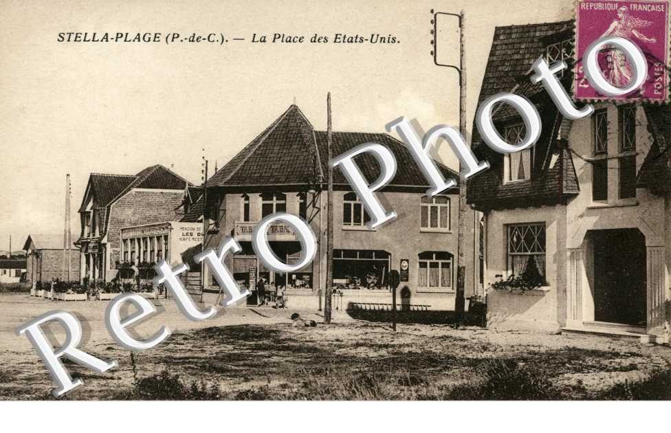 STELLA-PLAGE. la place des Etats-Unis