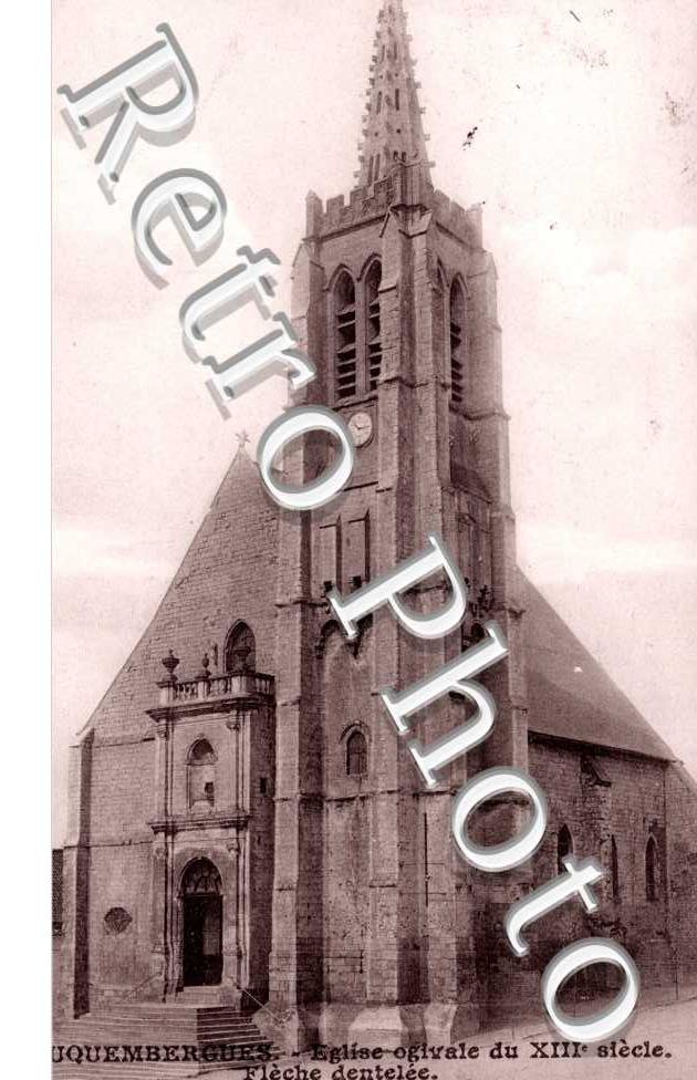 eglise ogivale, fleche dentelee