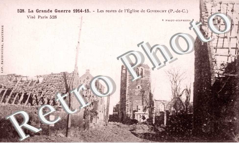 les restes de l&#039; eglise de Givenchy