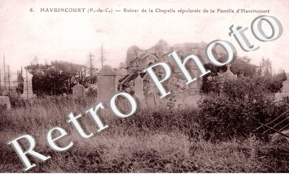 ruines de la chapelle sepulcrale de la famille d&#039;Havrincourt