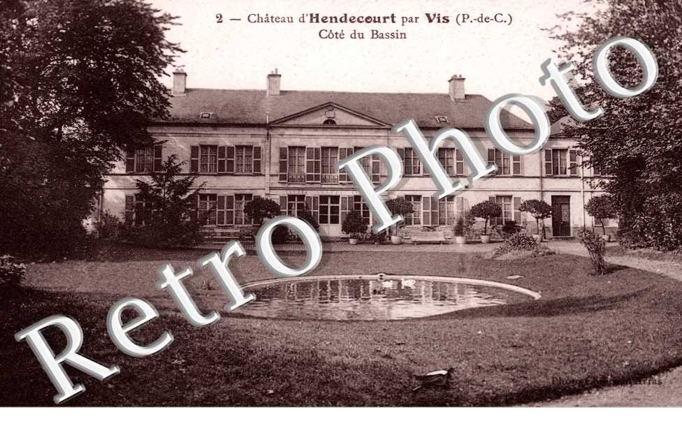 chateau d&#039; Hendecourt par Vis, cote du bassin