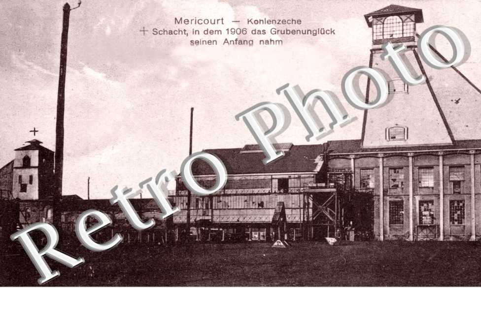 Kohlenzeche - Schacht in dem 1906 das Grubenungluck seinen Anfang nahm