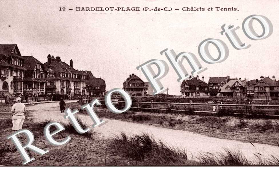 Plage - chalets et tennis - sport
