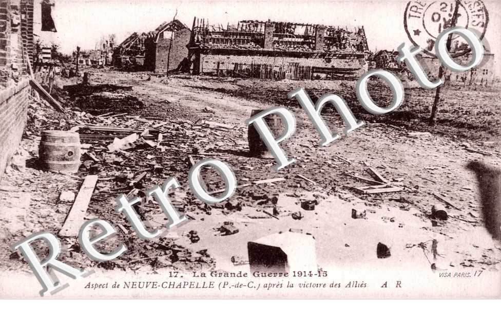 ruines apres la victoire des allies en 1915