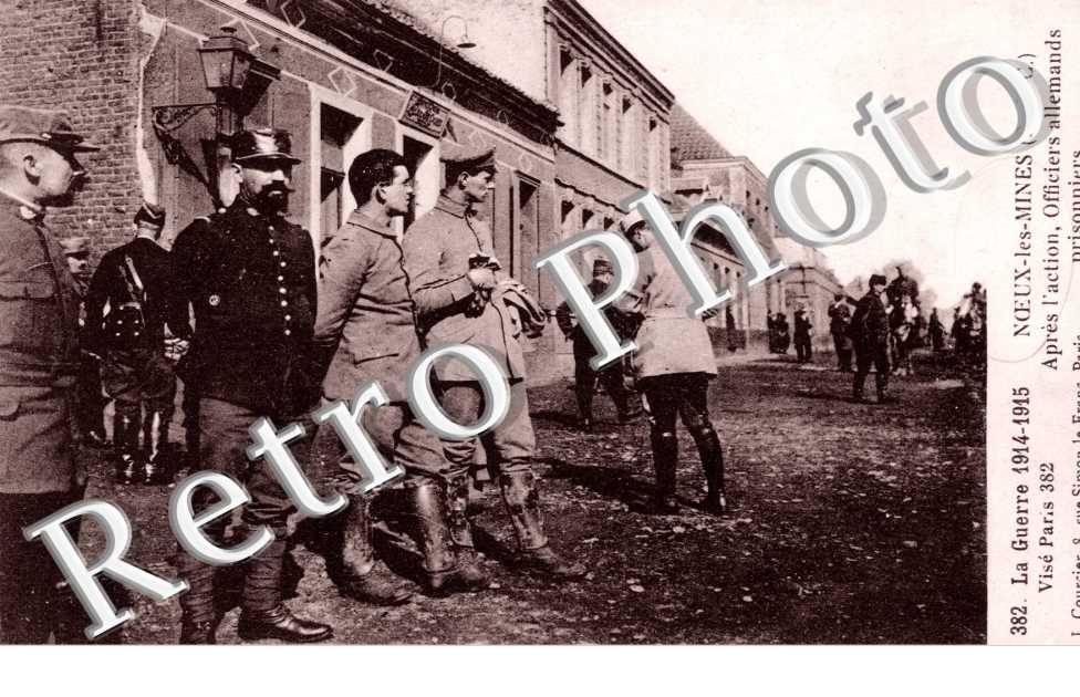 apres l&#039;action, officiers allemands prisonniers