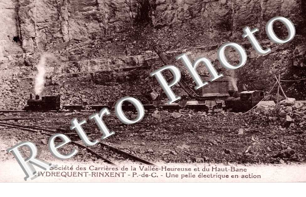 Societe des carrieres  - une pelle electrique en action