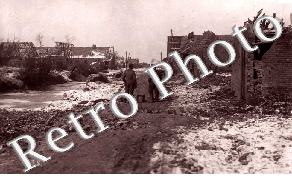 Ruines Photo militaire allemande