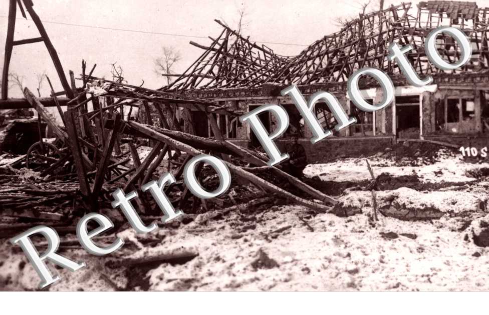 Ruines Photo militaire allemande