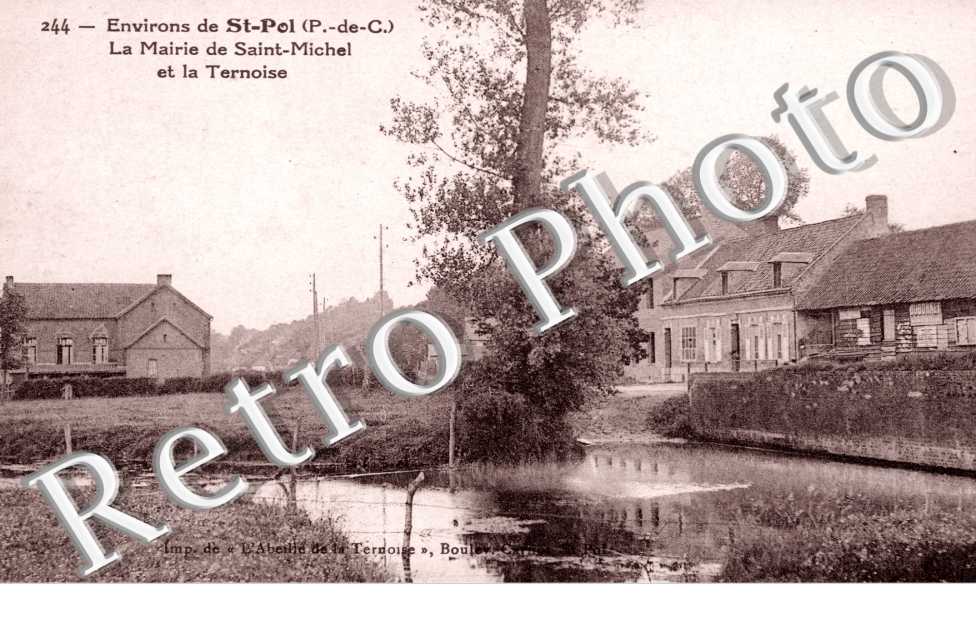 La mairie  de Saint Michel et la Ternoise