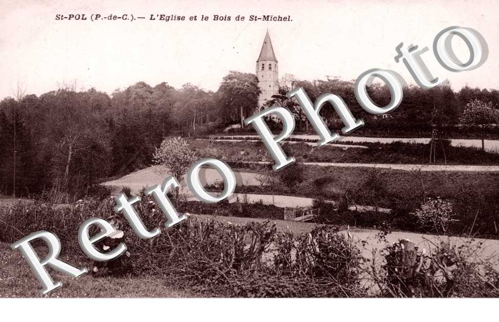 L&#039;eglise et le bois St-Michel