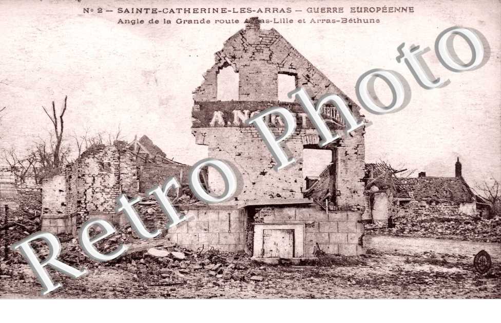 Angle de la grande route Arras-Lille et arras-Bethune
