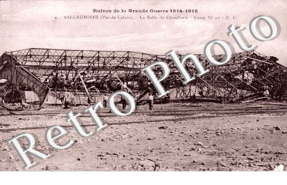 Ruines de la grande guerre 1914-18 - salle des chaufferies Fosse nÂ°12