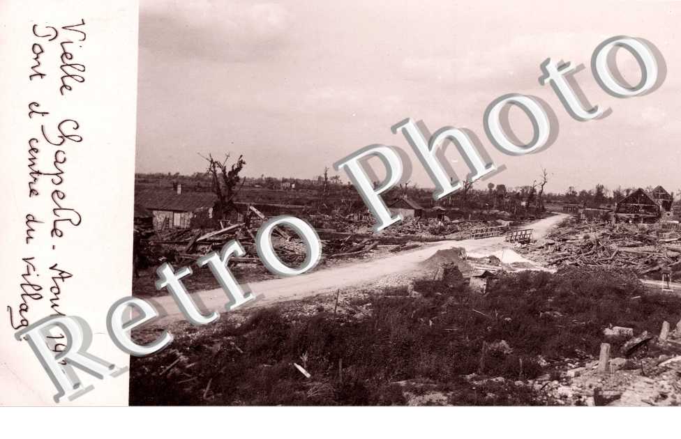 Pont et centre du village en aout 1919