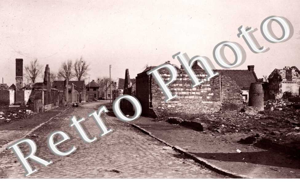 Une rue - carte militaire allemande entre 1914 et 1918