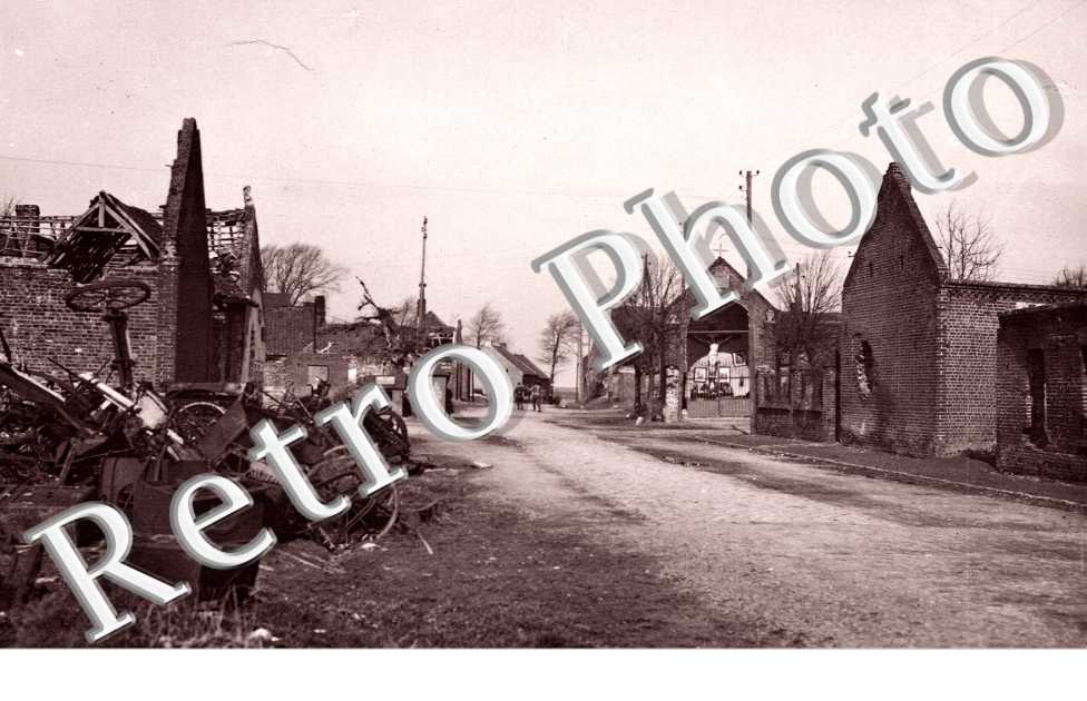une rue - carte militaire allemande entre 1914 et 1918