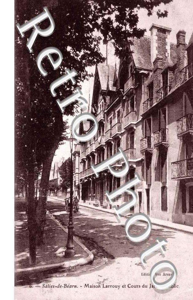 Maison Larrouy et cours du Jardin Public