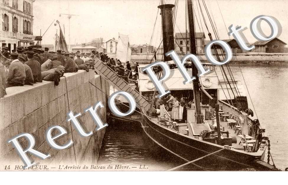 l'arrivee du bateau du Havre