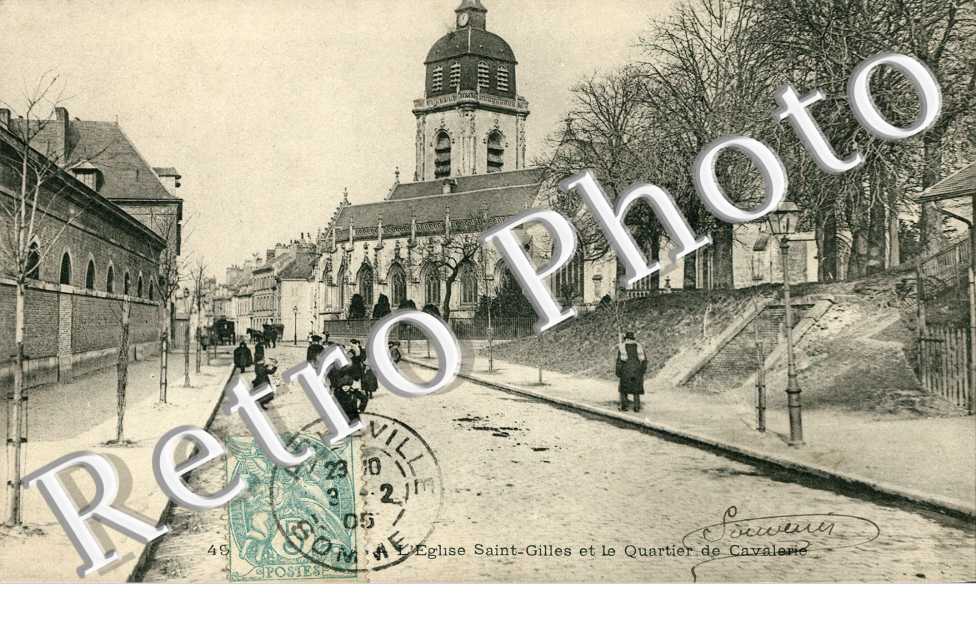 L'eglise Saint-Gilles et le Quartier de la gare