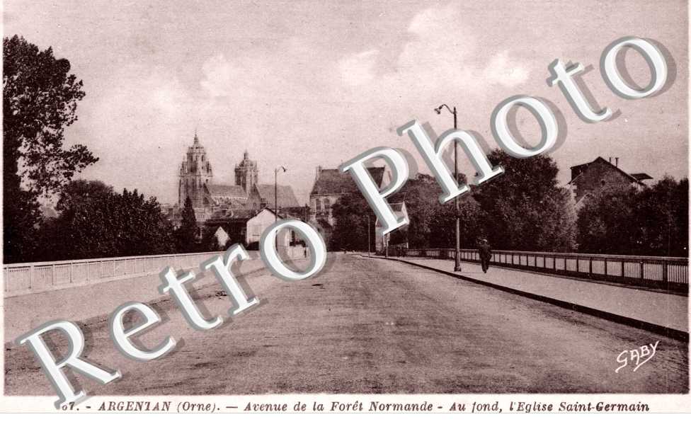 Avenue de la Foret Normande, l'Eglise et Saint-Germain