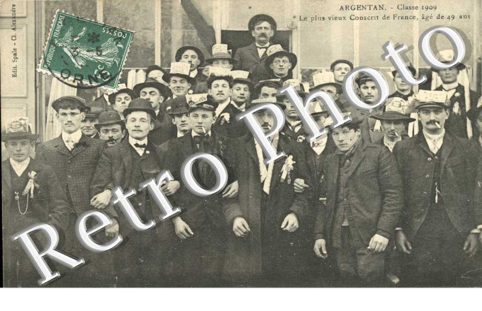 Classe 1909 - le plus vieux conscrit de france, age de 49 ans
