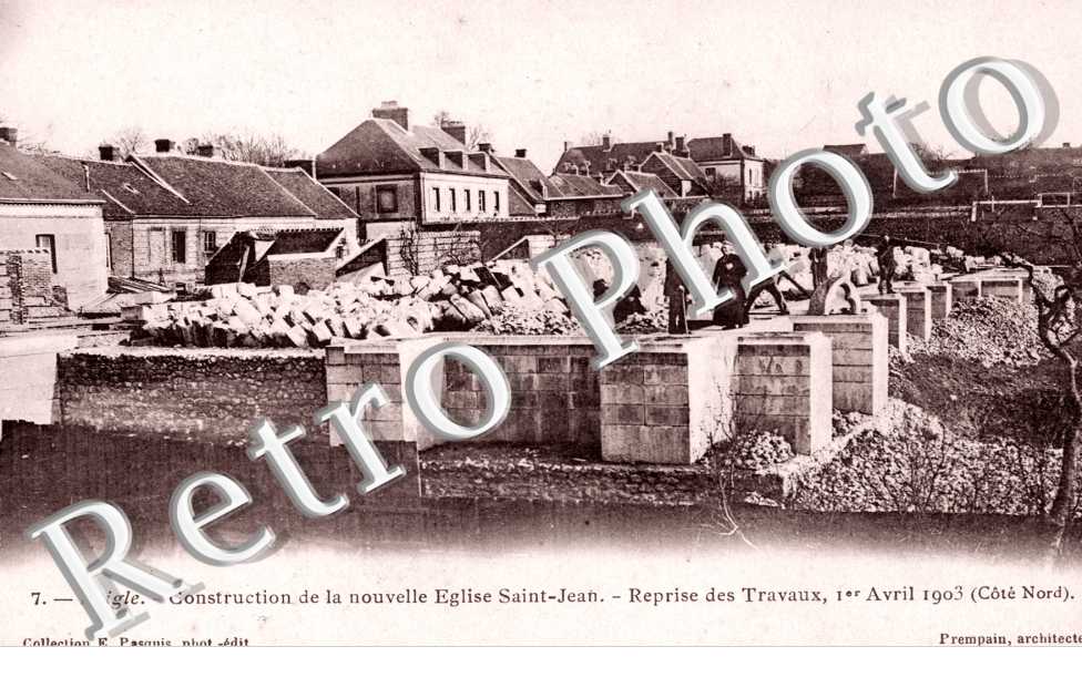 Construction de la Nouvelle Eglise Saint-Jean, Reprise des Travaux, Avril 1903