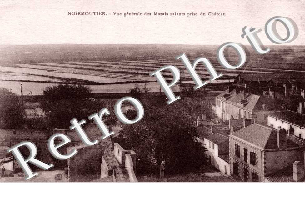 Vue Generale des marais salants prise du Chateau